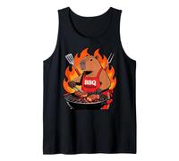 Capybara Cooking Grill BBQ Funny Gift Capybara Camiseta sin Mangas
