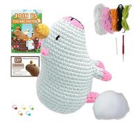 Capybara Crochet Kit - Crochet Animal Figure, DIY Plush Toy, Handcraft Yarn Project, Amigurumi Doll Making, Knitting Accessories, Creative Soft Toy, Craft Kit For Beginners, Kids And Adults, Fun