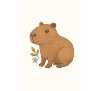 Capybara Cute: A gentle and cozy daily planner featuring an embroidered capybara for slow-living and mindful organizing.