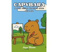 CAPYBARA - cute & simple coloring book for kids