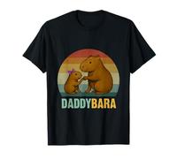 Capybara Daddy and Daughter Fist Bump Día del Padre Coincidencia Camiseta