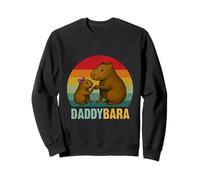 Capybara Daddy and Daughter Fist Bump Día del Padre Coincidencia Sudadera