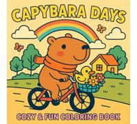 Capybara Days Coloring Book For Kids And Adults: Cozy & Fun Coloring Book | 45 Relaxing and Fun Coloring Pages Featuring Cute Capybara Moments | ... Creative Activity for Kids, Teens, and Adults