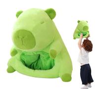 Capybara de peluche de peluche de peluche, cadáver capybara capybara - Juego divertido accesorios capybara caps de pelo de peluche,Linda manta de cabeza de peluche Halloween Christmas Cosplay