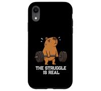 Capybara Deadlift Gymrats Struggle Is Real Lifting Hombres Mujeres Carcasa para iPhone XR