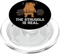 Capybara Deadlift Gymrats Struggle Is Real Lifting Hombres Mujeres PopSockets PopGrip para MagSafe