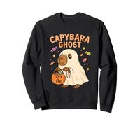 Capybara Disfraz de Fantasma de Halloween para fanáticos de Animales Lindos Sudadera