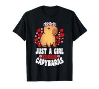 Capybara divertido solo una chica que ama a Capybaras para Camiseta