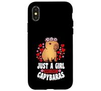 Capybara divertido solo una chica que ama a Capybaras para Carcasa para iPhone X/XS