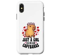 Capybara divertido solo una chica que ama a Capybaras para Carcasa para iPhone X/XS