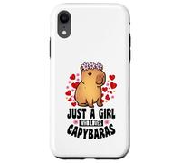 Capybara divertido solo una chica que ama a Capybaras para Carcasa para iPhone XR