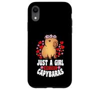 Capybara divertido solo una chica que ama a Capybaras para Carcasa para iPhone XR