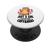 Capybara divertido solo una chica que ama a Capybaras para PopSockets PopGrip Adhesivo
