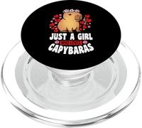Capybara divertido solo una chica que ama a Capybaras para PopSockets PopGrip para MagSafe