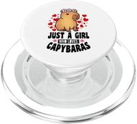 Capybara divertido solo una chica que ama a Capybaras para PopSockets PopGrip para MagSafe