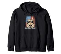Capybara Don't Worry Be Capy Lovers - Bandera de Estados Unidos del 4 de Julio #25D48 Sudadera con Capucha
