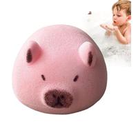 Capybara Esponja de baño, exfoliante suave, exfoliante corporal de ducha, bola de baño creativa de dibujos animados, cómoda esponja de baño para niños y adultos, exfoliación suave y limpieza profunda
