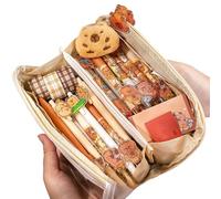 Capybara - Estuche para lápices Capybara, multicapa, gran capacidad, con agujas, para útiles escolares, Traje de lujo, ver descripción, Ver descripción