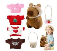 Capybara Felpa de ropa - Capybara Muñeca de Felpa, Bonita Peluche Animal | Dibujos animados Capybara Juguete en Bolsa de Solado