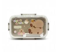Capybara Fiambrera, Niños Fiambrera Campus, Lonchera Infantil con Compartimentos, Reutilizable Bento Box, Bentos Box Lonchera Caja de Almuerzo Escuela para Escuela, Pícnic, Trabajo, Viajes