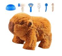 Capybara - Figura de paseo eléctrica de peluche para 30,5 cm, piel suave, no tóxica, animal doméstico animado, decoración de salón, dormitorio, dormitorio | para,