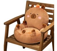 Capybara Floor Cushion - Plush Seat With Backrest | Lazy Sofa For Girls Women Office Chair | Bedroom Room Decor Aesthetics Large Stuffed Animal Padded Pillow Armchair Furniture Seating Task
