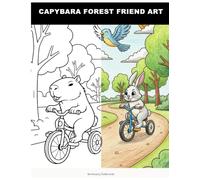 Capybara Forest Friend Art: Charming Capybara Forest Friends Coloring Book for Adults | Easy Bold Outlines, Full-Page Designs & Stress Relief | Simple ... Birds (Cozy Cottagecore and Whimsical Magic)