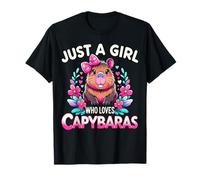 Capybara Funny Solo una Chica Que ama a los Capibaras Camiseta