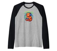 Capybara Gamer Video Game Pet Pig Rat Wasserschwein Camiseta Manga Raglan