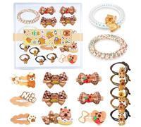 Capybara Gifts - Juego de accesorios para el cabello de Capybara que incluye pinzas para el pelo, lazos para el pelo, perfecto para cumpleaños, fiestas, fiestas de pijamas y cambios de imagen