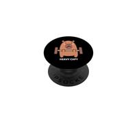 Capybara Gym Workout Heavy Cappy PopSockets PopGrip Adhesivo