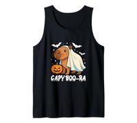 Capybara Halloween lindo disfraz de fantasma CapyBOO-ra Camiseta sin Mangas