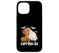 Capybara Halloween lindo disfraz de fantasma CapyBOO-ra Carcasa para iPhone 15