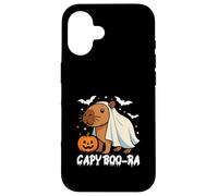 Capybara Halloween lindo disfraz de fantasma CapyBOO-ra Carcasa para iPhone 16