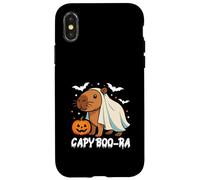 Capybara Halloween lindo disfraz de fantasma CapyBOO-ra Carcasa para iPhone X/XS