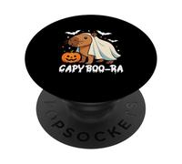 Capybara Halloween lindo disfraz de fantasma CapyBOO-ra PopSockets PopGrip Adhesivo