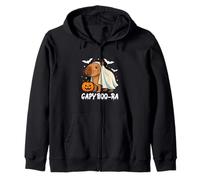 Capybara Halloween lindo disfraz de fantasma CapyBOO-ra Sudadera con Capucha