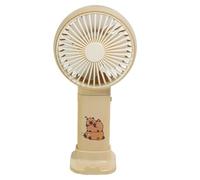 Capybara Handheld Portable Fan, Rechargeable Quiet Air Cooler With Cute Design, Battery Operated Mini Cooling Gadget For Travel, Small Indoor Outdoor Personal Use And Heat Accessories