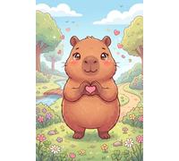 Capybara Heart Hands Journal: Cute Kawaii Capybara Notebook with Heart Hands Cover for Animal Lovers, Journaling, and Writing