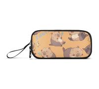 Capybara I Didn't Mean It - Estuche para lápices de gran capacidad con 3 compartimentos, portátil, grande, para adolescentes, niños, niñas, adultos, estudiantes, Patrón Capybara I Didn't Mean It