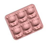 Capybara Ice Mold Tray - 6 Cavities Silicone Non Stick, Easy Release Ice Makers for Whiskey Coffee Beer Cold Drinks Beverages Party Family Gathering Home Bar, Cute Shapes