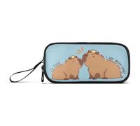 Capybara I'm So Tired - Estuche de gran capacidad con 3 compartimentos para lápices, portátil, grande, para adolescentes, niños, niñas, adultos y estudiantes, Capybara I'm So Tired, Talla única
