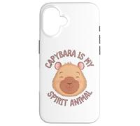 Capybara Is My Spirit Animal Carcasa para iPhone 16