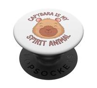 Capybara Is My Spirit Animal PopSockets PopGrip Adhesivo
