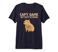 Capybara Juego Reto - ¡No mires al carpincho o Game Over! Camiseta Premium