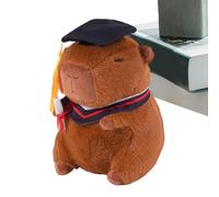Capybara Juguete Peluche, un Juguete Capybara Capybara de Graduado de Capybara, cojín de Felpa con Sombrero Final, comparte Tus emociones con Este Encantador Capybara Plush, una educación física