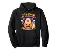Capybara Just Here for The Candy Lindo Disfraz de Halloween Sudadera con Capucha