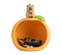 Capybara Key Tray - Cute Ring and Watch Dish, Decorative Capybara Key Holder Tray for Entryway Table, Vanity, or Desk | Bedroom, Bathroom, Home Accessory and Gift,Loved, Emotional Healing Décor