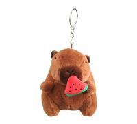 Capybara Keychain - Soft Plush Accessory, Realistic Animal Ornament | Key Ring Decoration Toy, Stuffed Cute Pendant Gift, Keychain With Personality For Toddler Bags, Cartoon Fans, Novelty Lovers