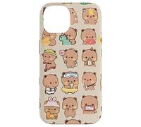 Capybara Lindo Pato Y Cerdo Kawaii Capybaras sobre Beige Carcasa para iPhone 14